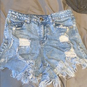 Ripped Jean shorts